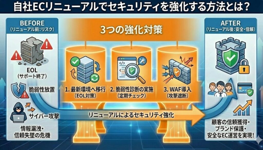 自社ECリニューアルでセキュリティを強化する方法とは?