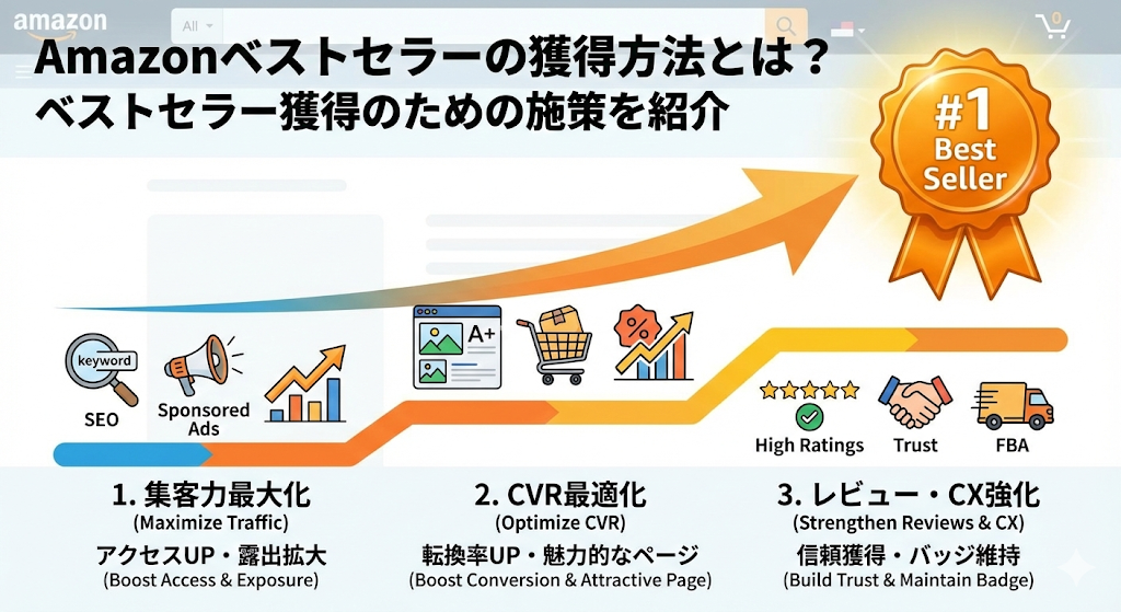 Amazonベストセラーの獲得方法とは？ベストセラー獲得のための施策を紹介