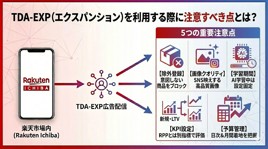 TDA-EXP（エクスパンション）を利用する際に注意すべき点とは？
