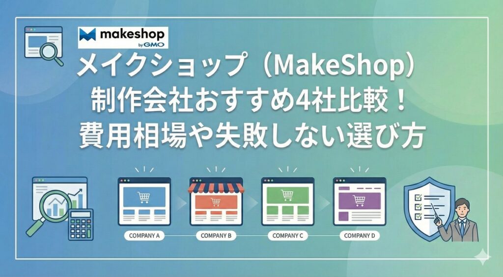 メイクショップ（MakeShop）制作会社おすすめ4社比較！費用相場や失敗しない選び方をプロが解説