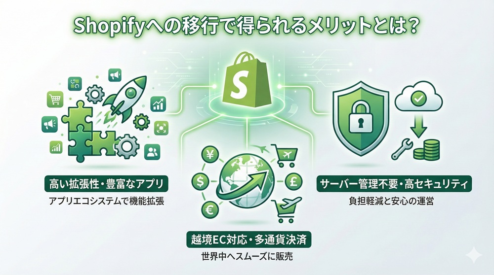 Shopifyへの移行で得られるメリットとは?