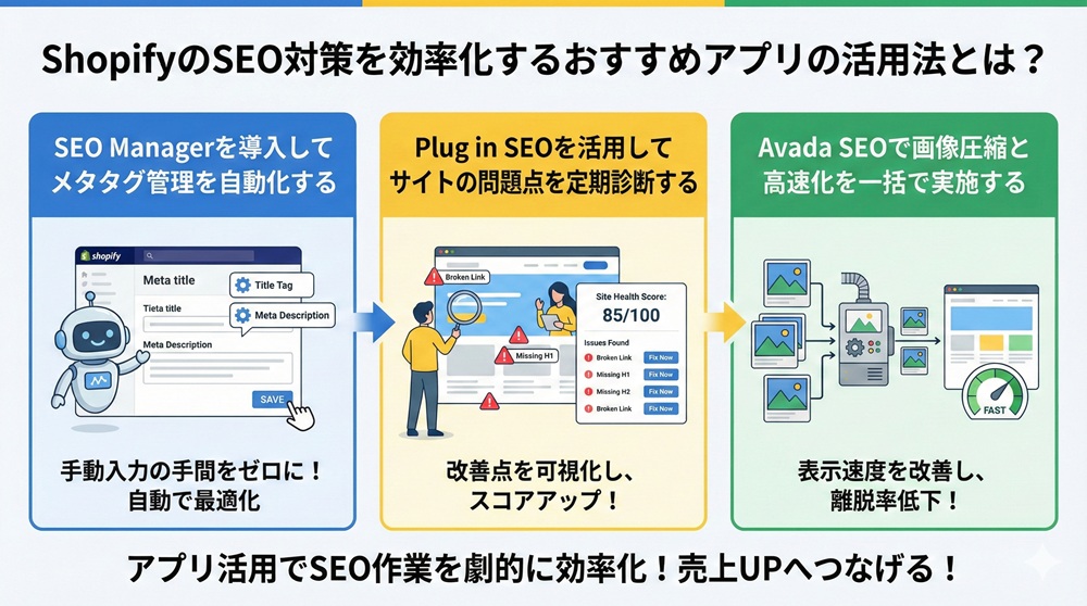 ShopifyのSEO対策を効率化するおすすめアプリの活用法とは？