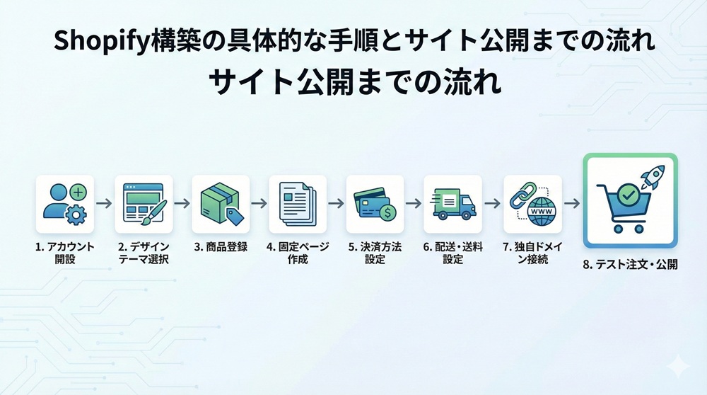 Shopify構築の具体的な手順とサイト公開までの流れとは?