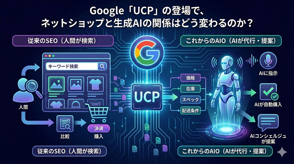Google「UCP」の登場で、ネットショップと生成AIの関係はどう変わるのか?