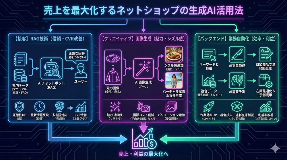 売上を最大化するネットショップの生成AI活用法とは?