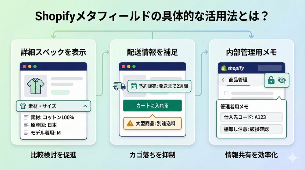 Shopifyメタフィールドの具体的な活用法とは?