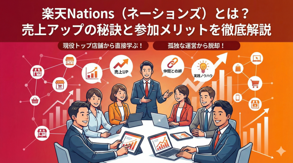 楽天Nations（楽天ネーションズ）とは？売上アップの秘訣と参加メリットを徹底解説
