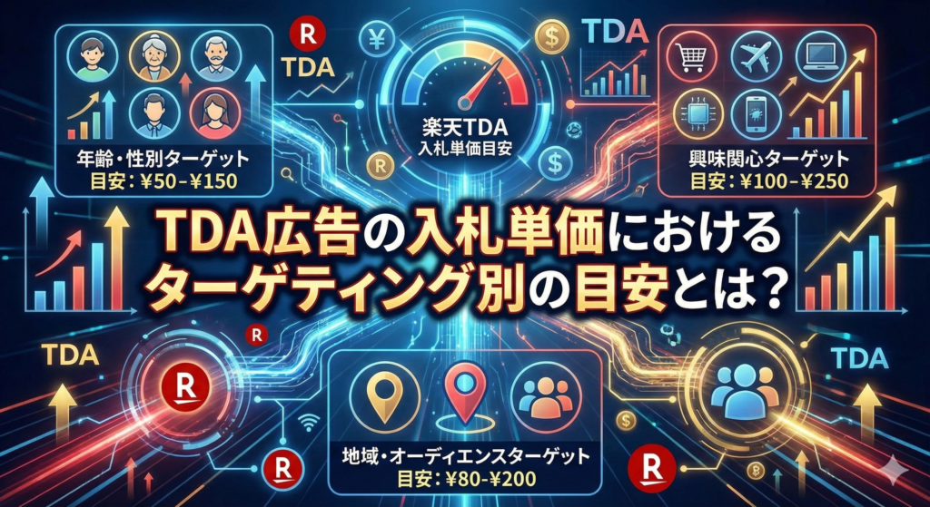 TDA広告の入札単価におけるターゲティング別の目安とは？