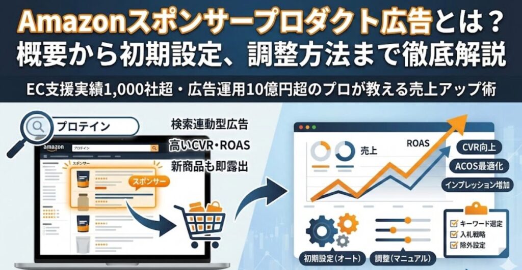 【2026年最新】Amazonのスポンサープロダクト広告とは？概要から初期設定、調整方法について解説