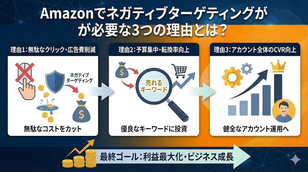 Amazonでネガティブターゲティングが必要な3つの理由とは？