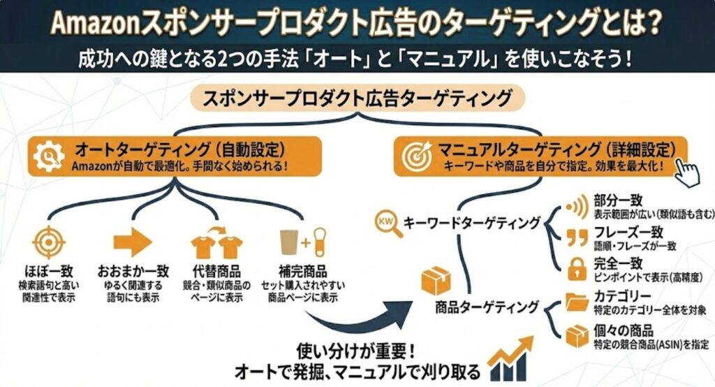 Amazonのスポンサープロダクト広告のターゲティングとは?