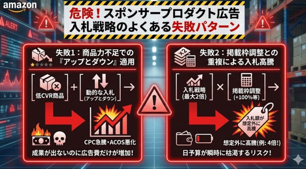 スポンサープロダクト広告の入札戦略のよくある失敗とは？