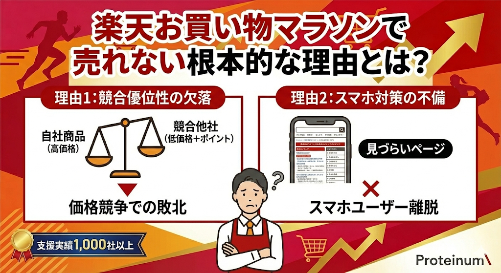 楽天のお買い物マラソンで売れない根本的な理由とは?