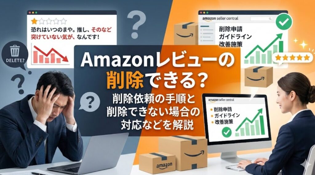 【2026年最新】Amazonレビューは削除できる？削除依頼の手順と削除できない場合の対応などを解説