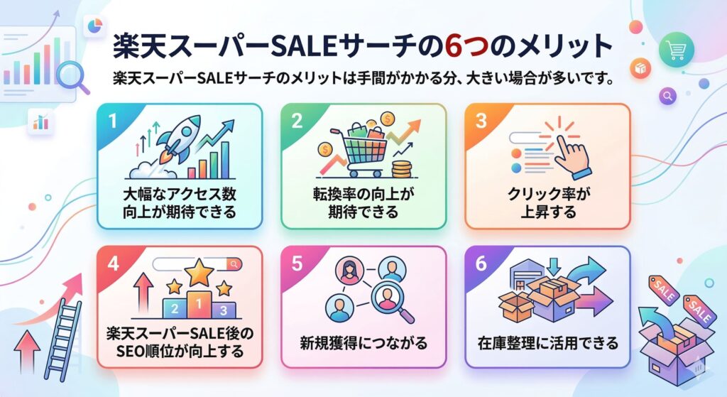 楽天スーパーSALEサーチの6つのメリット