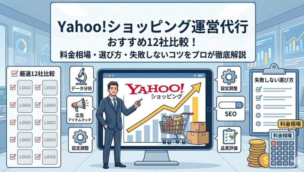 【2026年最新】Yahoo!ショッピング運営代行おすすめ12社比較！料金相場・選び方・失敗しないコツをプロが徹底解説