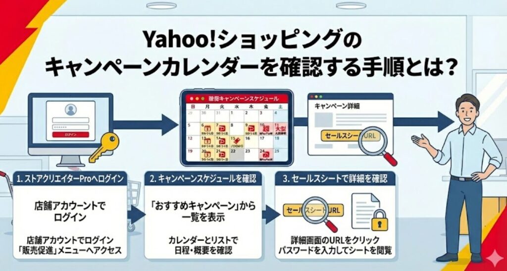 Yahoo!ショッピングのキャンペーンカレンダーを確認する手順とは？