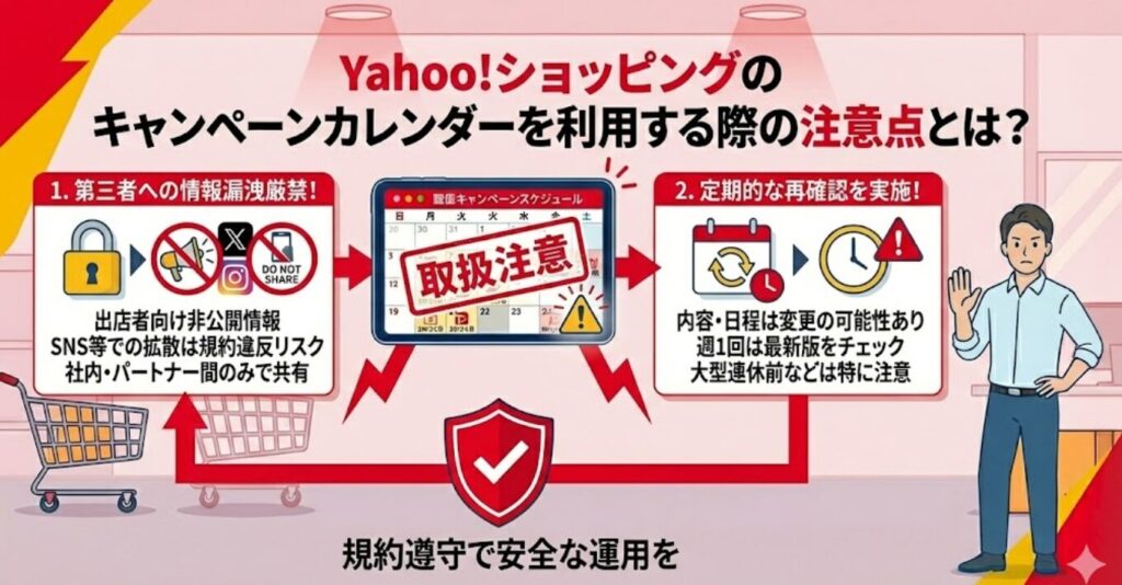 Yahoo!ショッピングのキャンペーンカレンダーを利用する際の注意点とは？