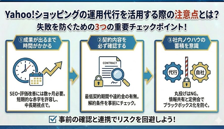 Yahoo!ショッピングの運用代行を活用する際の注意点とは？