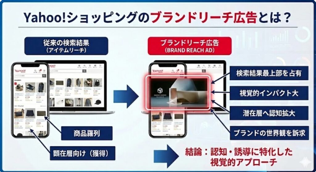 Yahooショッピングのブランドリーチ広告とは？