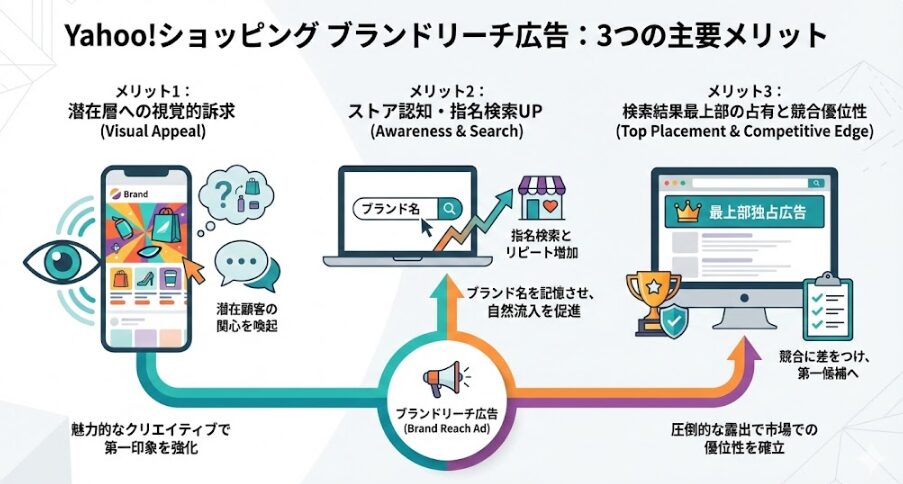 Yahooショッピングのブランドリーチ広告の3つのメリットとは?