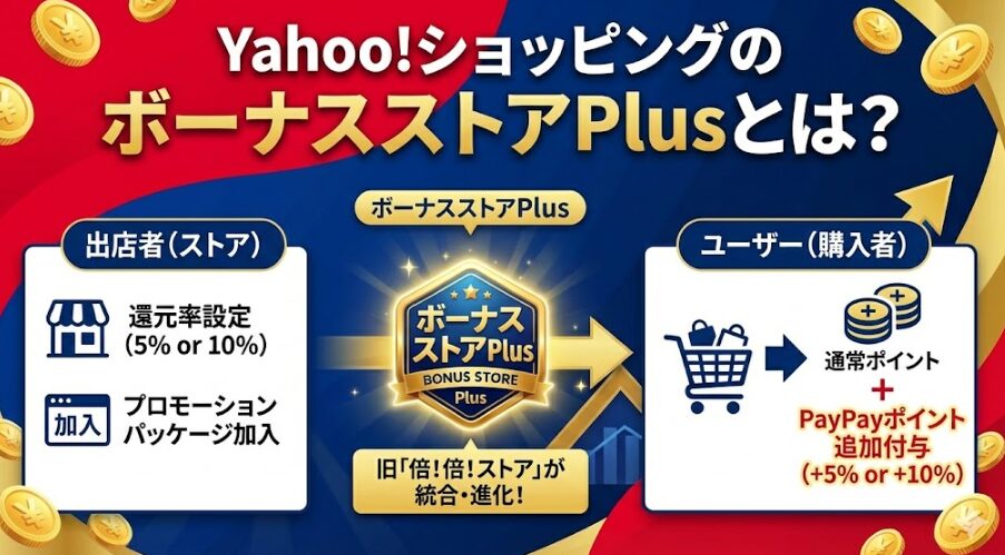 YahooショッピングのボーナスストアPlusとは？