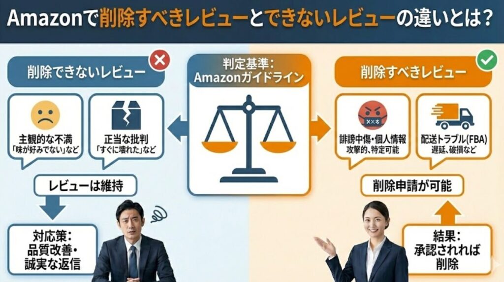Amazonで削除すべきレビューとできないレビューの違いとは？