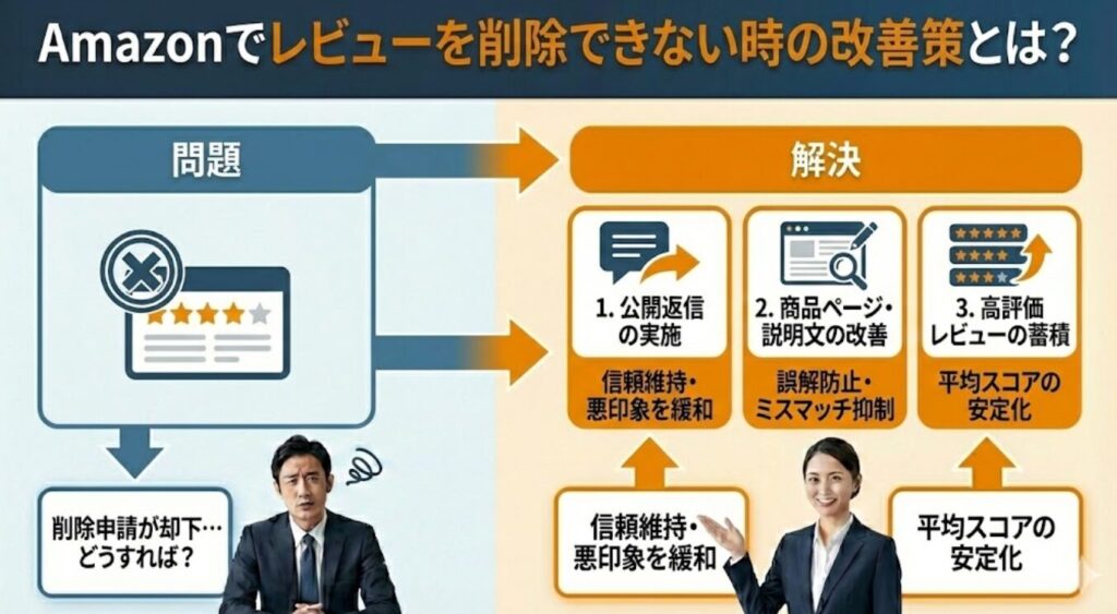 Amazonでレビューを削除できない時の改善策とは？