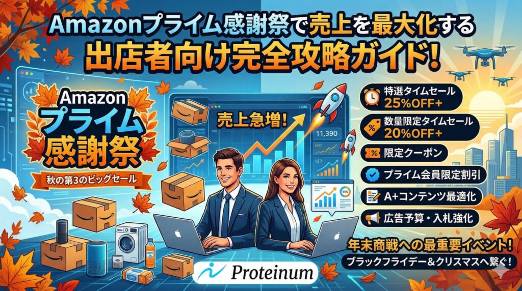 Amazonプライム感謝祭で売上を最大化する出店者向け完全攻略ガイド！