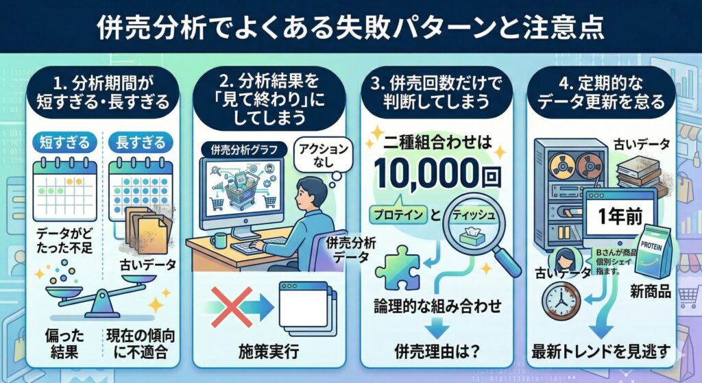 併売分析でよくある失敗パターンと注意点