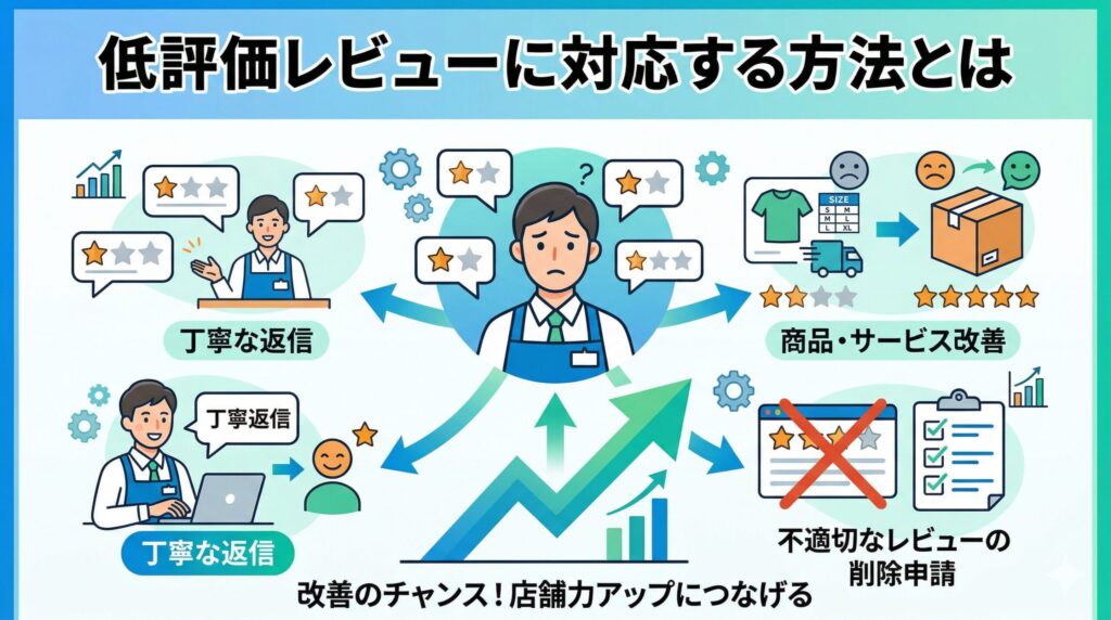 楽天のレビュー施策で低評価レビューに対応する方法とは？