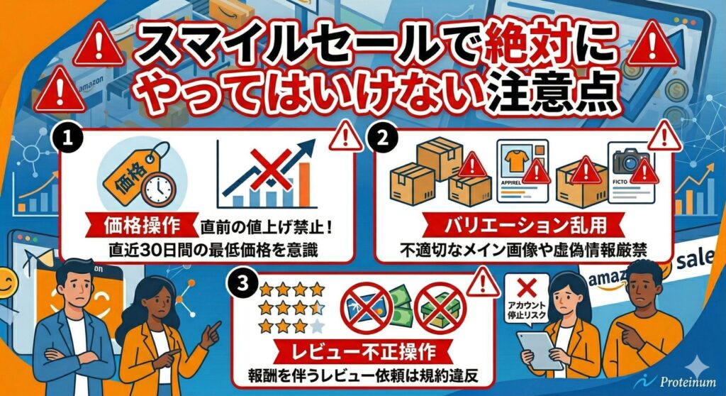 スマイルセールで絶対にやってはいけない注意点