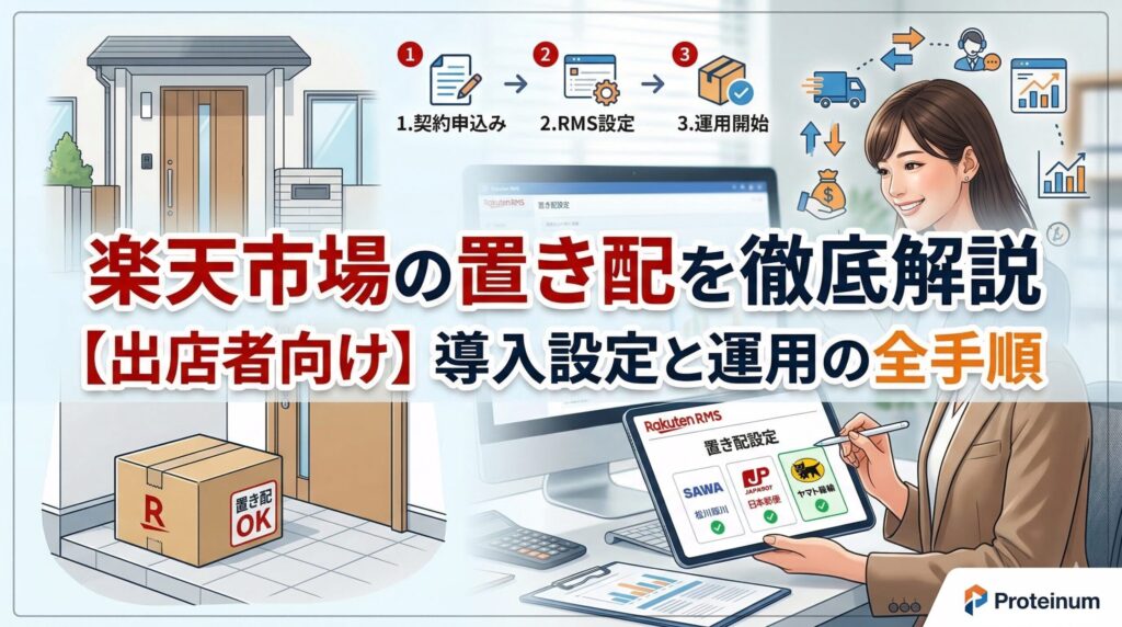 【出店者向け】楽天市場の置き配を徹底解説｜導入設定と運用の全手順