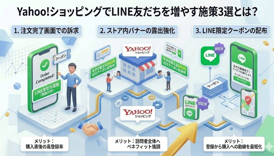 Yahoo!ショッピングでLINE友だちを増やす施策3選とは？