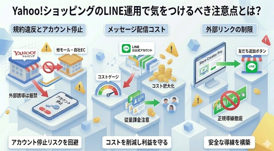 Yahoo!ショッピングのLINE運用で気をつけるべき注意点とは？