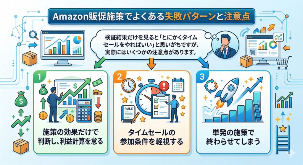 Amazon販促施策でよくある失敗パターンと注意点