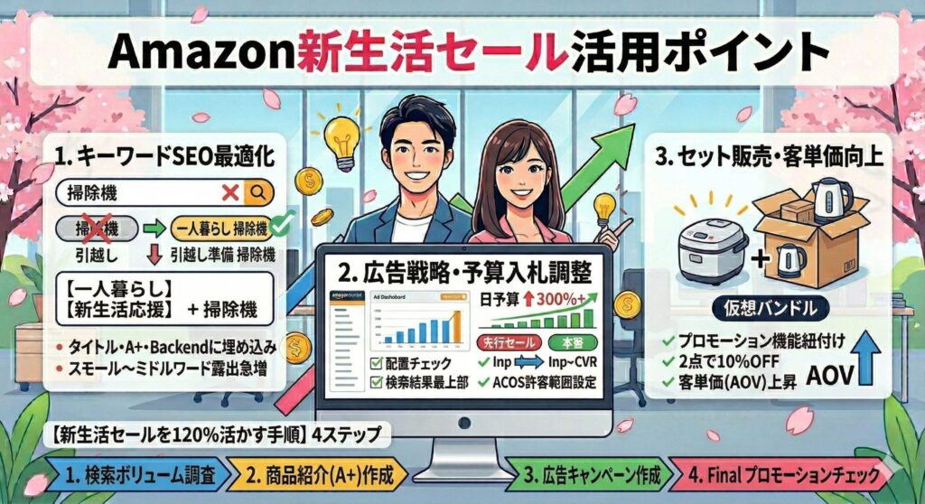 Amazon新生活セール活用ポイント