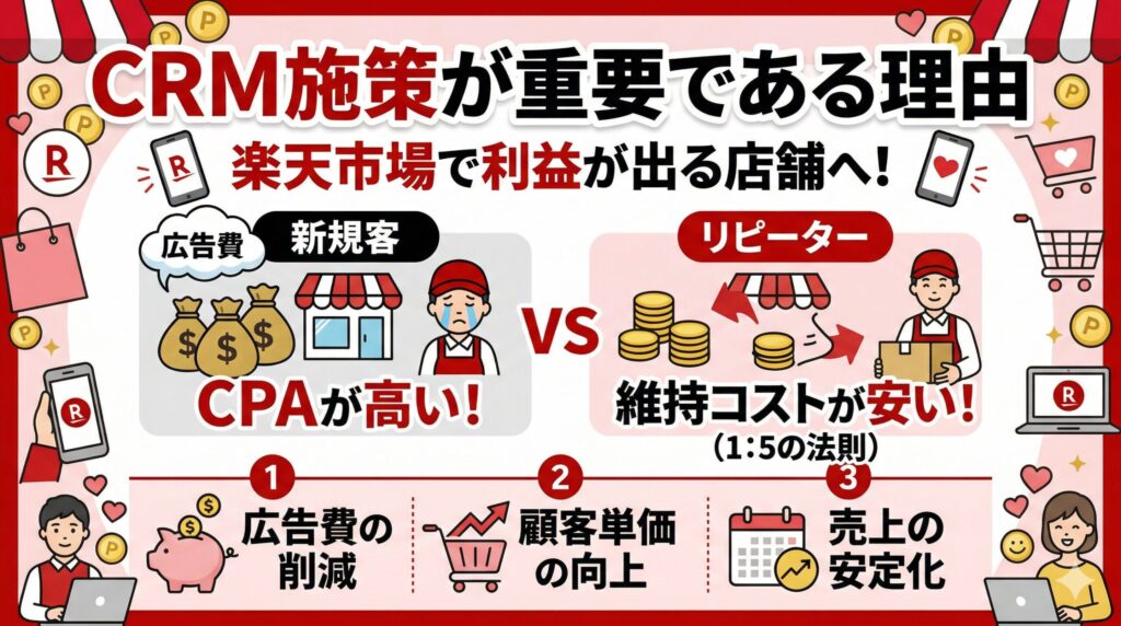 楽天市場でCRM施策が重要である理由