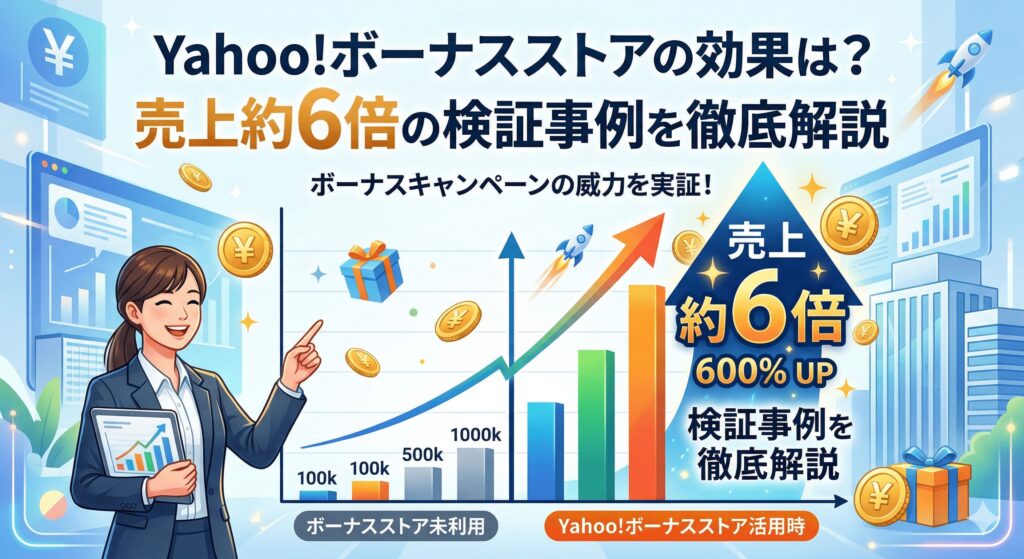 Yahoo!ボーナスストアPlusの効果は？売上約6倍の検証事例を徹底解説