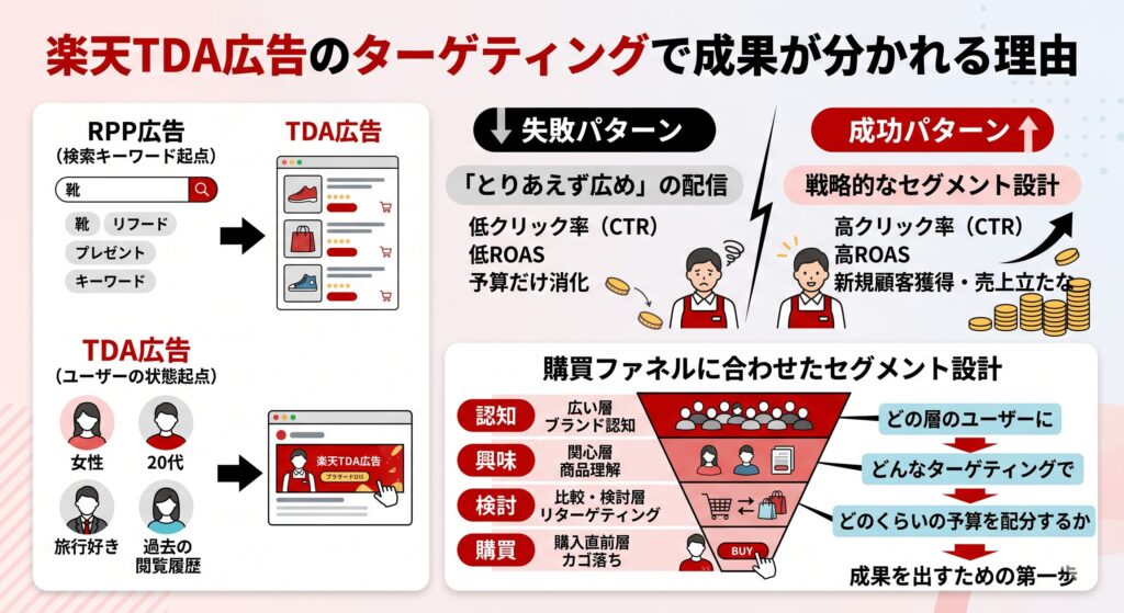 楽天TDA広告のターゲティングで成果が分かれる理由