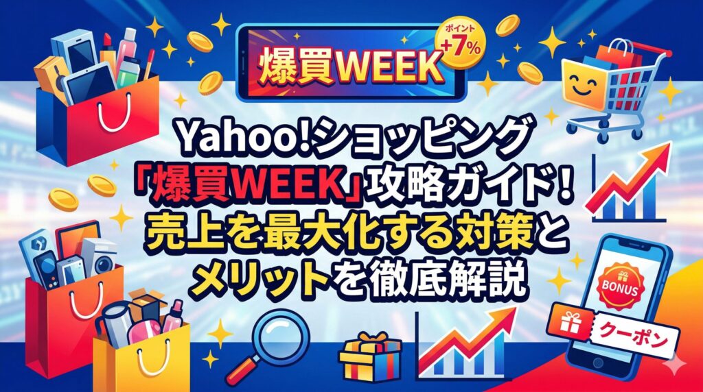 Yahoo!ショッピング「爆買WEEK」攻略ガイド！売上を最大化する対策とメリットを徹底解説