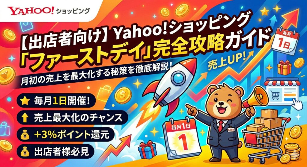 【出店者向け】Yahoo!ショッピング「ファーストデイ」完全攻略ガイド
