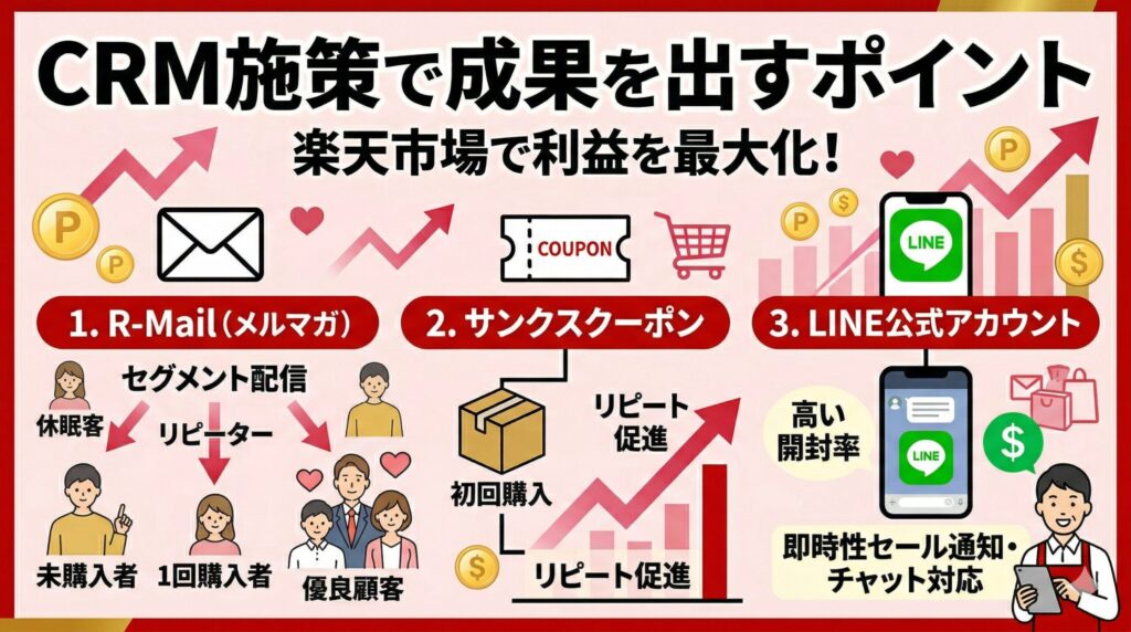 楽天市場CRM施策で成果を出すポイント