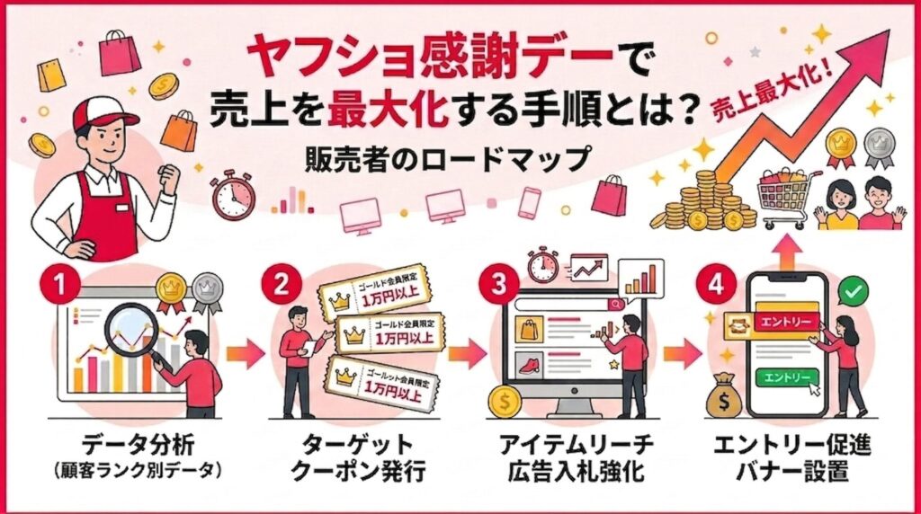 ヤフショ感謝デーで売上を最大化する手順とは？