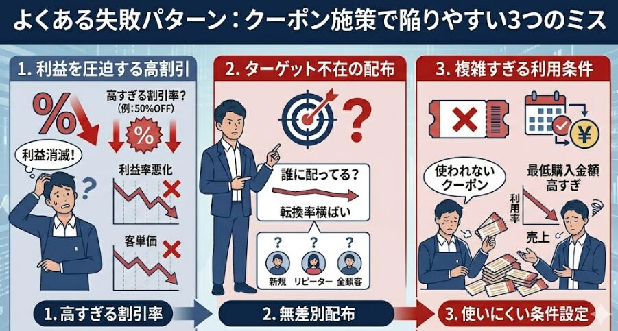 事例から学べるポイント：クーポン設計の3つの判断軸