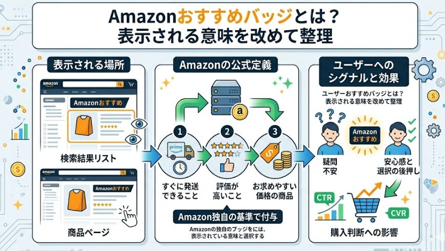 Amazonおすすめバッジとは？