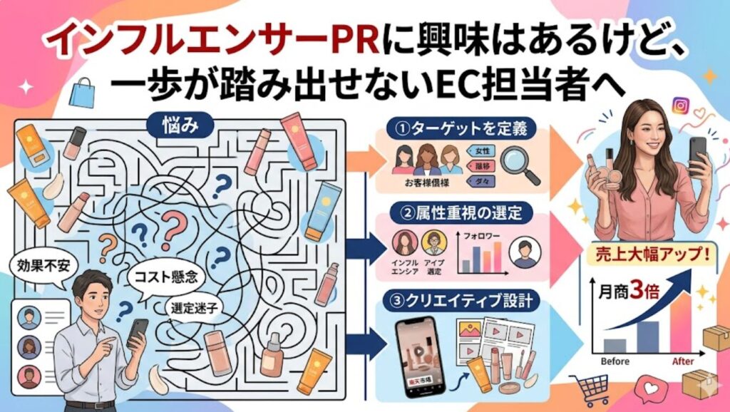 インフルエンサーPRに興味はあるけど、一歩が踏み出せないEC担当者へ