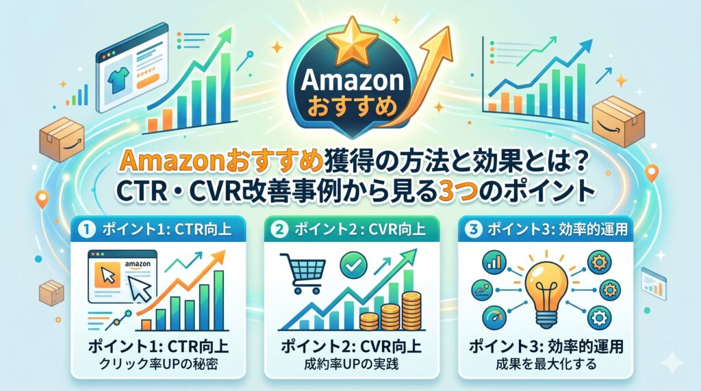 Amazonおすすめ獲得の方法と効果とは？CTR・CVR改善事例から見る3つのポイント