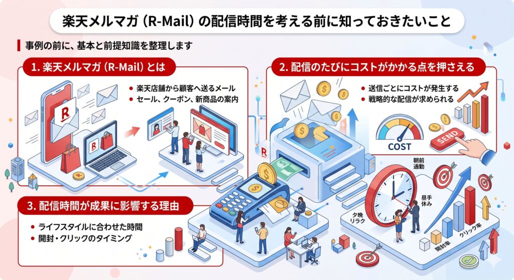 楽天メルマガ（R-Mail）の配信時間を考える前に知っておきたいこと