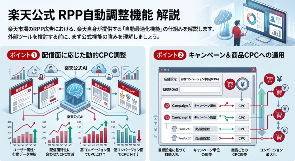 楽天公式のRPP自動調整機能とは?